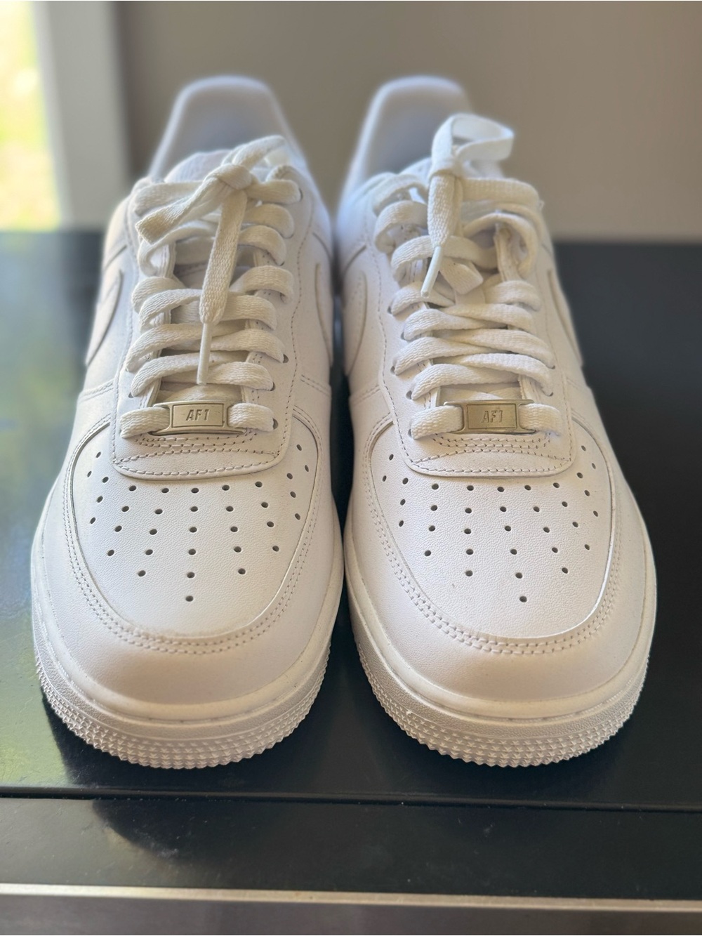 Nike White Mesh Athletic Sneakers